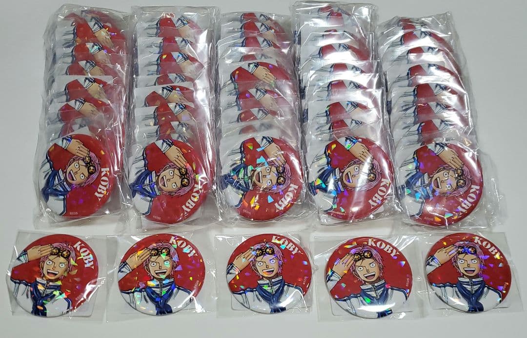 ワンピース☆オールスター缶バッジ コビー 64点