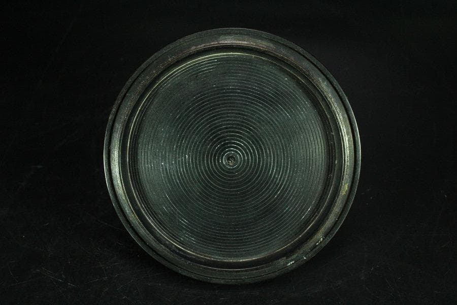 斑紫銅蓋 秋草地紋 鉄瓶(K-LC473)