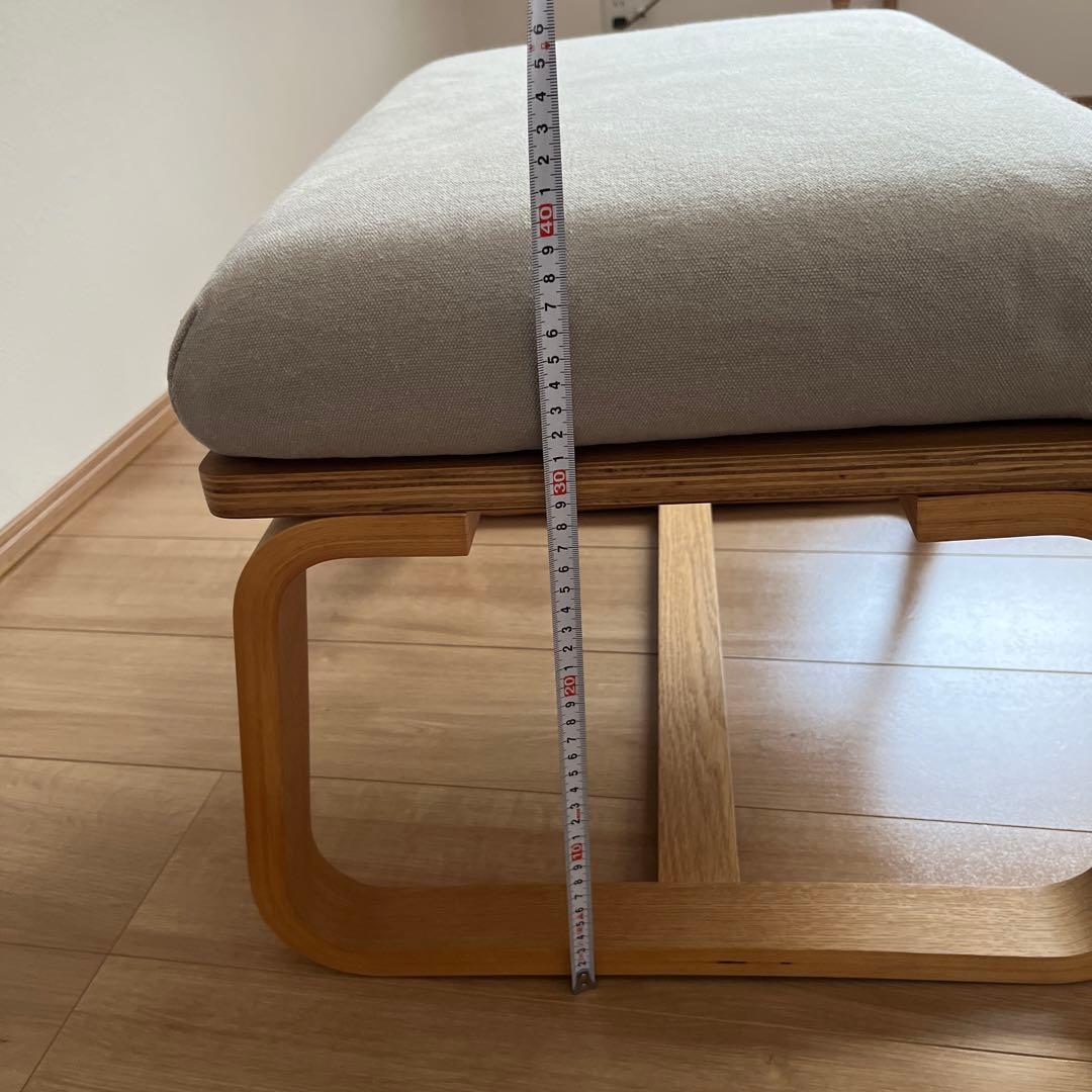 美品　無印良品　リビングでもダイニングでもつかえるベンチ　オットマン　チェア