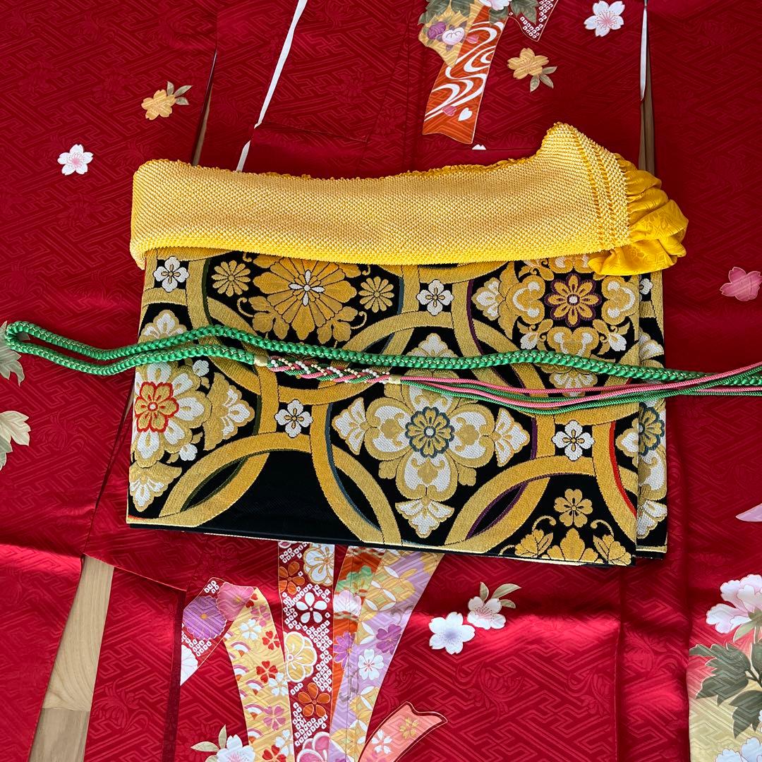 美品⭐︎正絹　振袖　7点セット　小物付