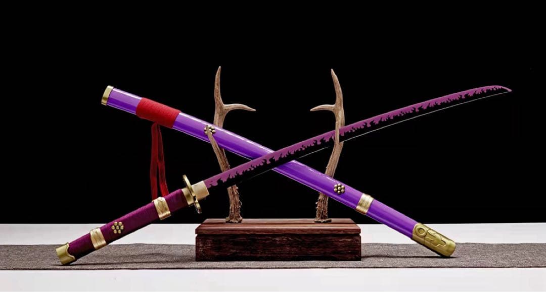 ワンピースシリーズ紫閻魔 模造刀 居合刀 武士道 ロールプレイ 手鍛造打