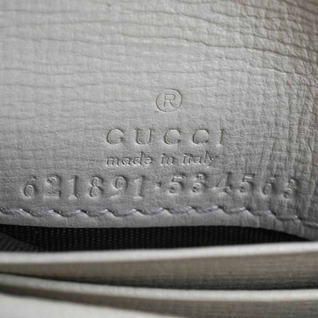 ✨未使用展示品・箱付き✨　GUCCI ミニ財布　GGライン ビット　二つ折り