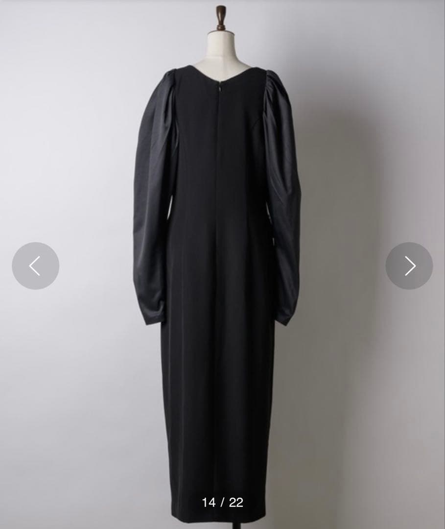 【未使用タグ付】LA BELLE ETUDE Vネッククラシカルドレス