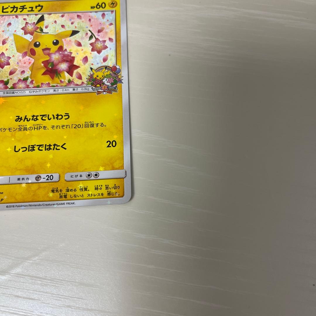 ポケモンカード　ピカチュウ　プロモカード　224/SM-P みんなでいわう