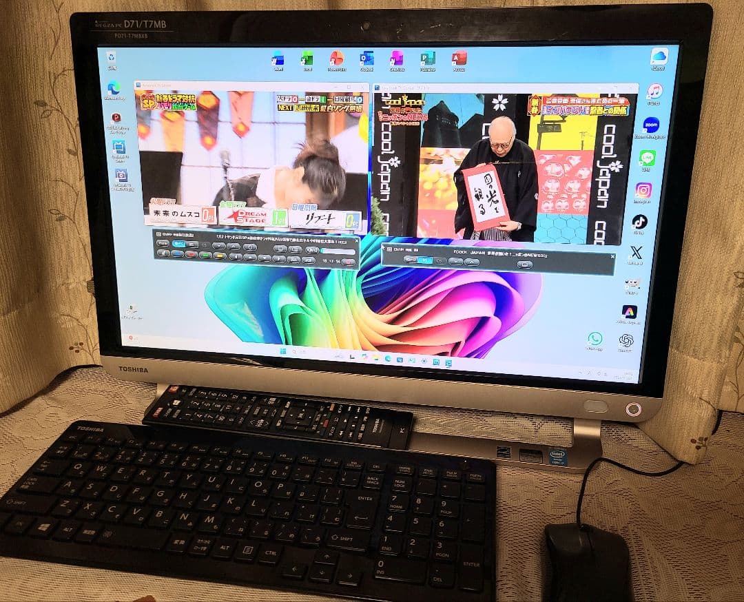 東芝TVPC BSCS地上W視聴 i7 SSD1TB 16GB W11 25H2