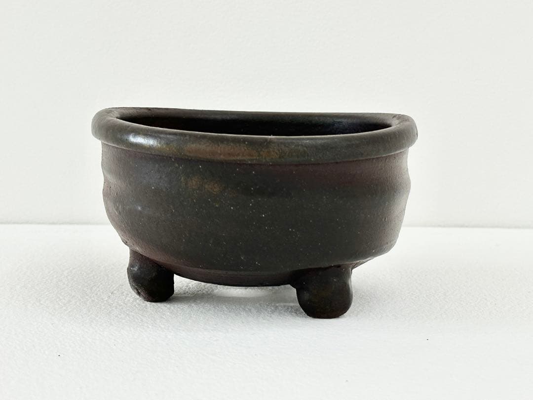 島武己｜植木鉢　（島武巳　國吉清尚　焼締　植木鉢）