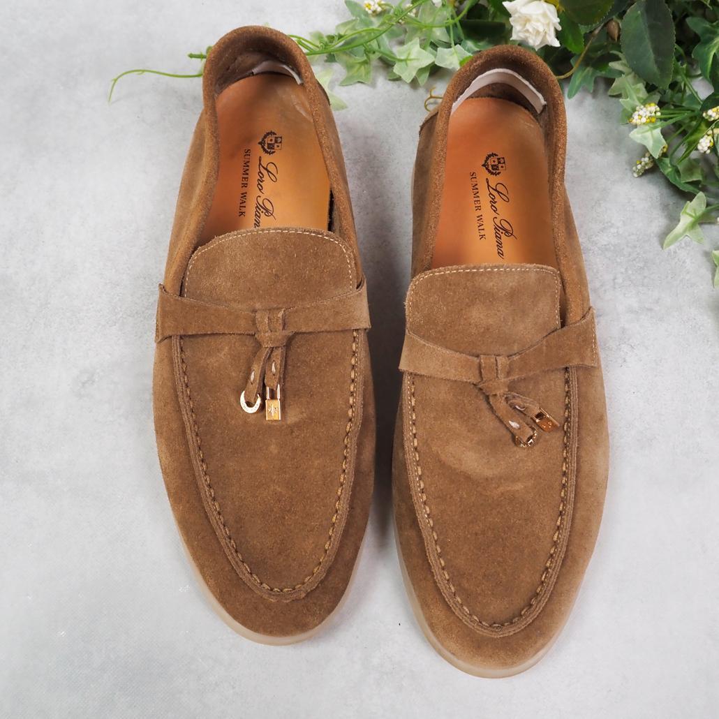 Loro Piana サマー・チャーム・ウォーク・モカシン スエード 43