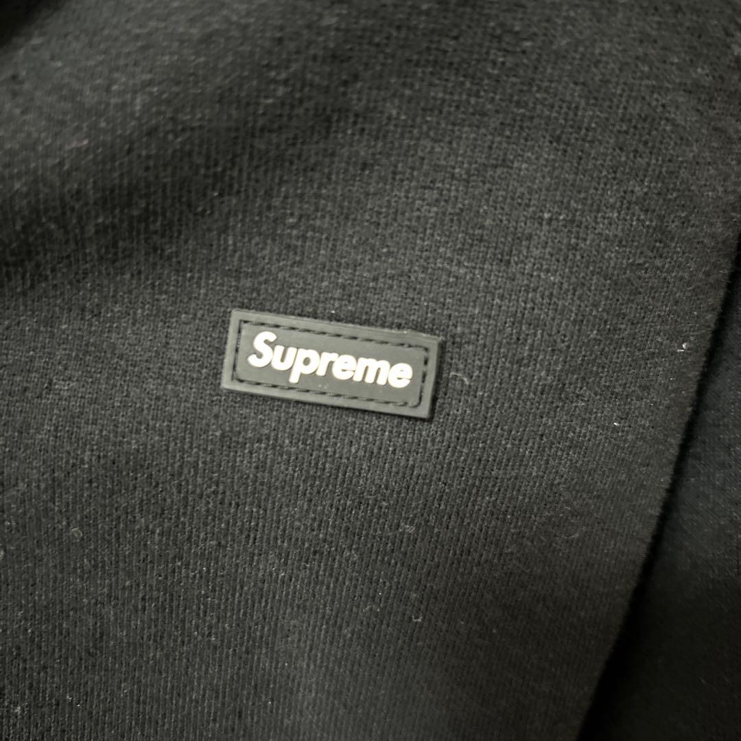 【人気定番】シュプリーム スモールボックスロゴ ジップパーカー 黒 カナダ製肉厚