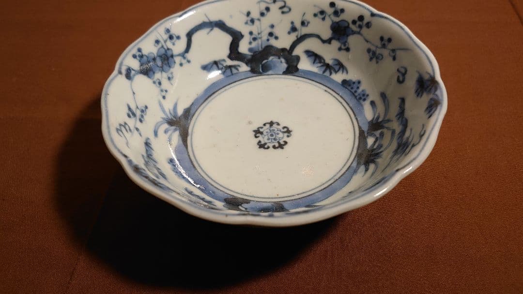 古伊万里　伊万里　染付　松竹梅　江戸期　なます皿　渦福　雲龍　蔵出し　１客