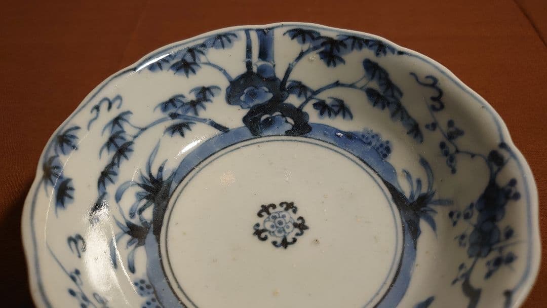 古伊万里　伊万里　染付　松竹梅　江戸期　なます皿　渦福　雲龍　蔵出し　１客