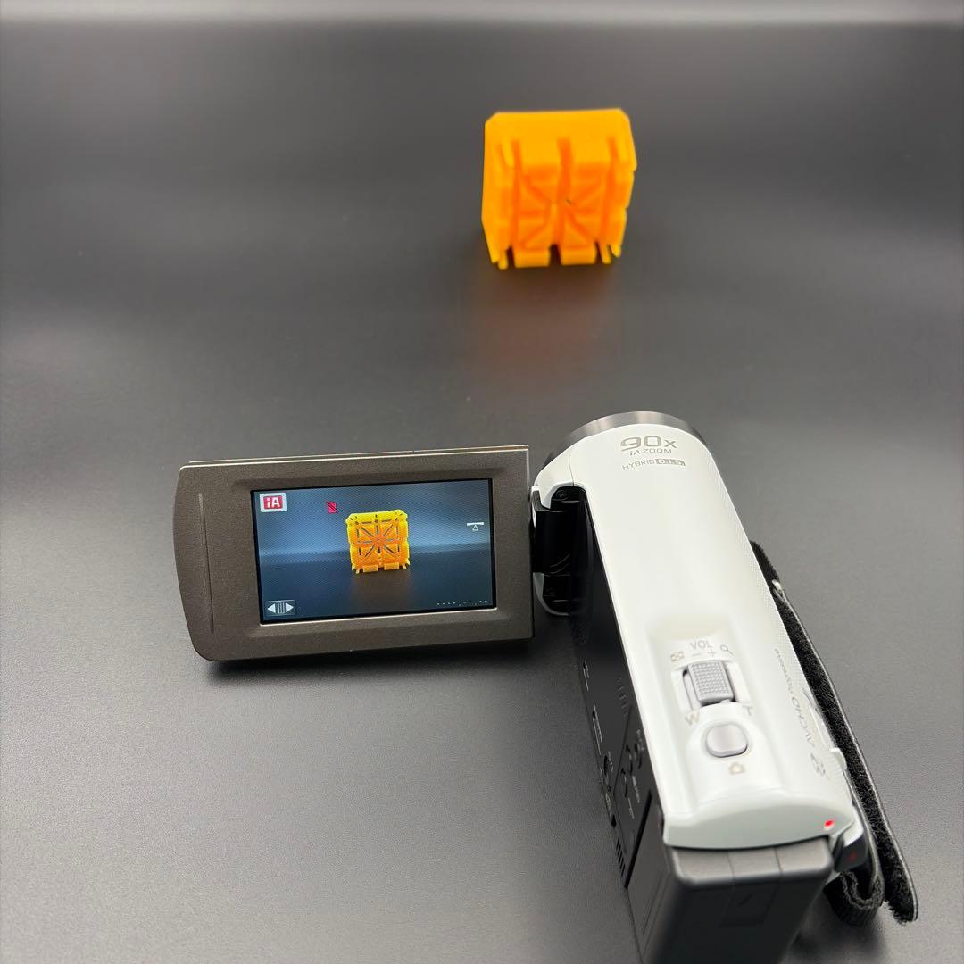 美品 Panasonic HC-V480MS ビデオカメラ ホワイト