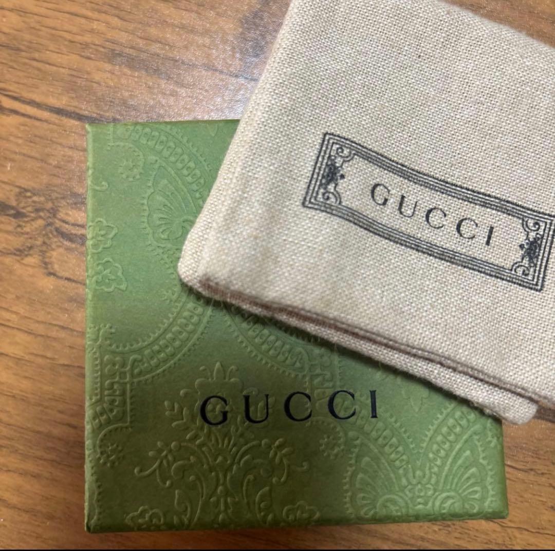 GUCCI シルバーリング クロス 箱付き 17号 指輪 リング グッチ