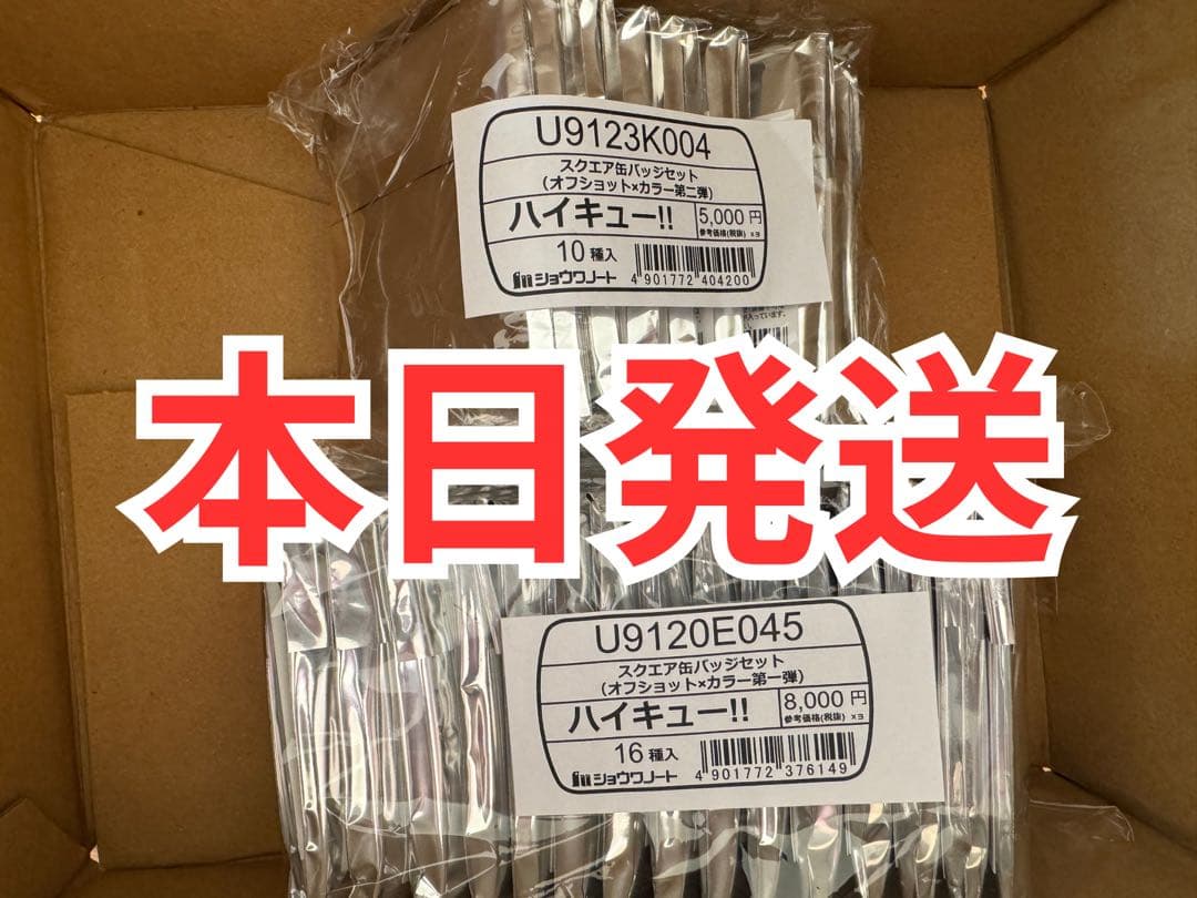 ハイキュー スクエア 缶バッジ オフショット カラー 第一弾 第二弾