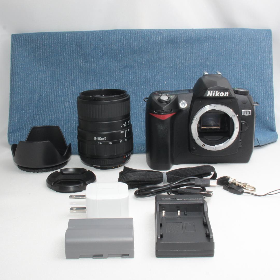 ❤️新品カメラバック付き❤️ニコン D70 超望遠 レンズセット❤️
