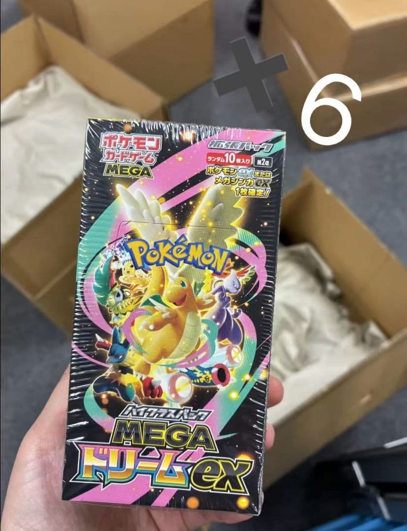 ポケモンカードゲーム メガドリームEX 6BOX　シュリンク付き