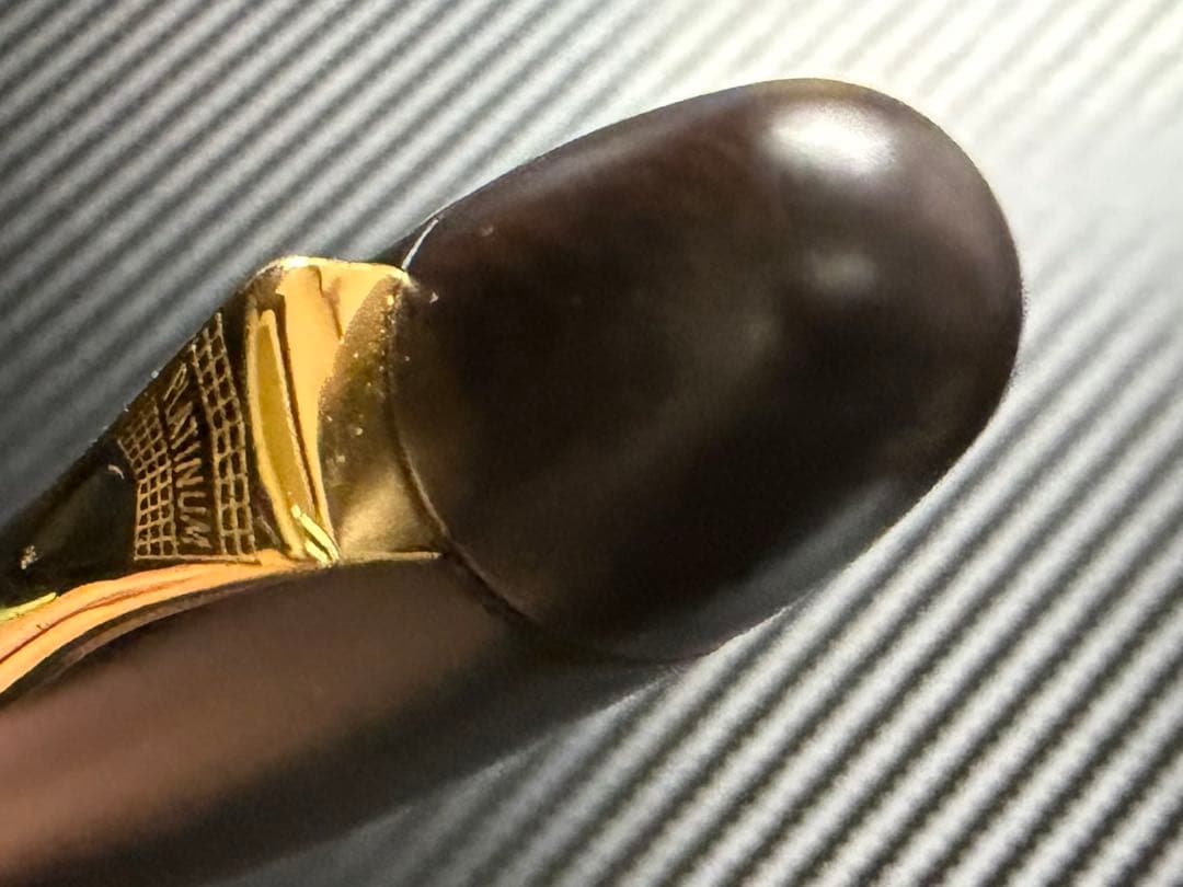 未使用に近い プラチナ 出雲 鉄刀木 B 太字 万年筆