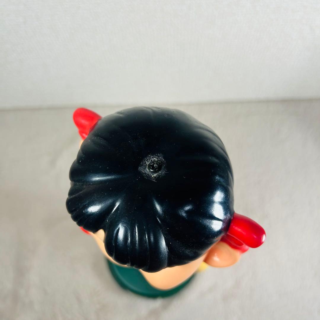 【超希少美品】不二家 首ふりペコちゃん　ソフビフィギア　スプリング　レトロ