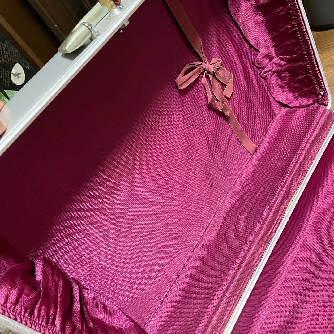 素敵な内装【鍵つき】レア大型赤ハリバートンゼロハリバートンビンテージスーツケース