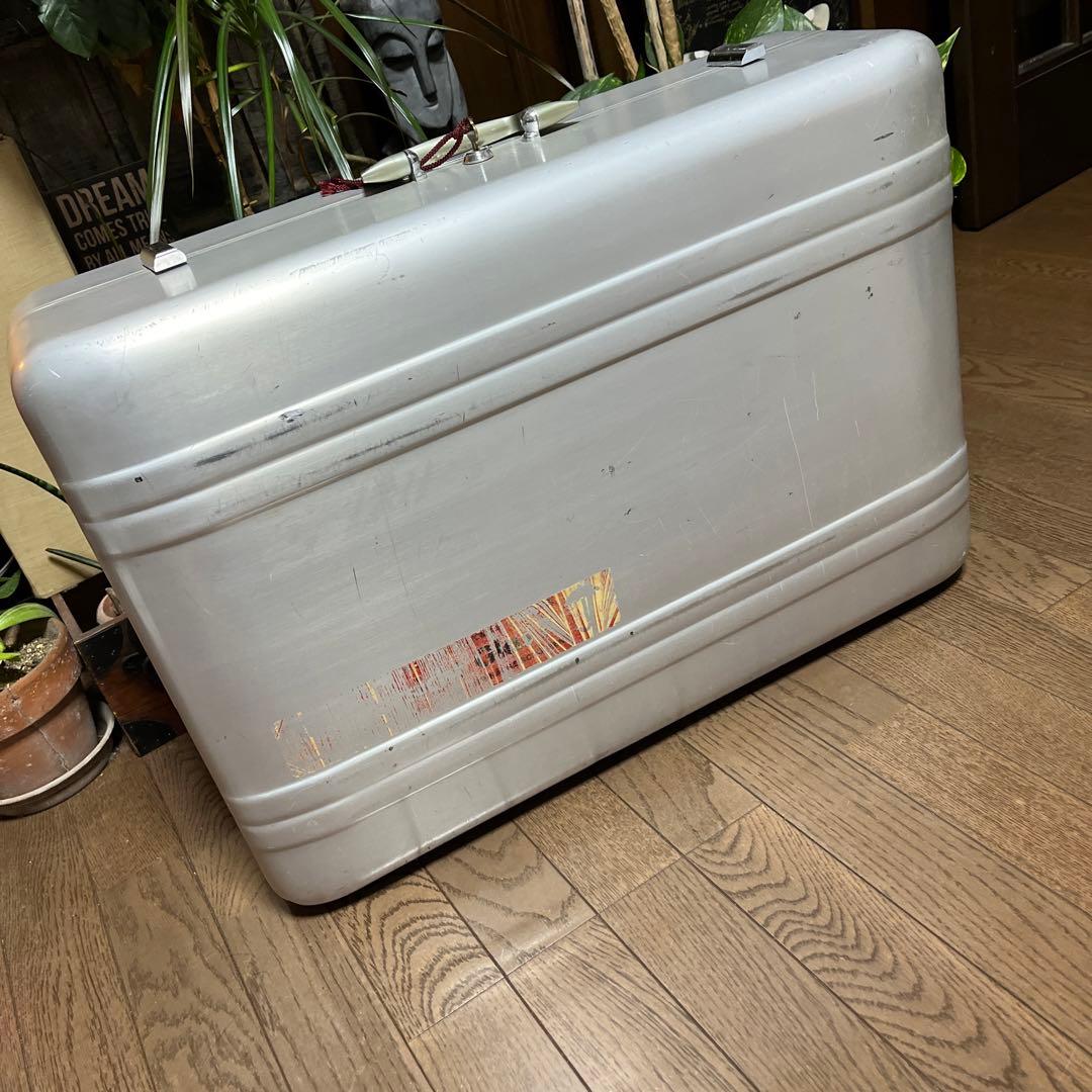素敵な内装【鍵つき】レア大型赤ハリバートンゼロハリバートンビンテージスーツケース