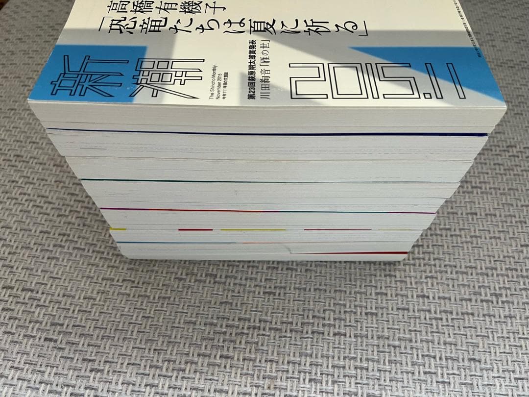 【文学賞9年分】文芸誌『新潮』発表号【9冊セット】
