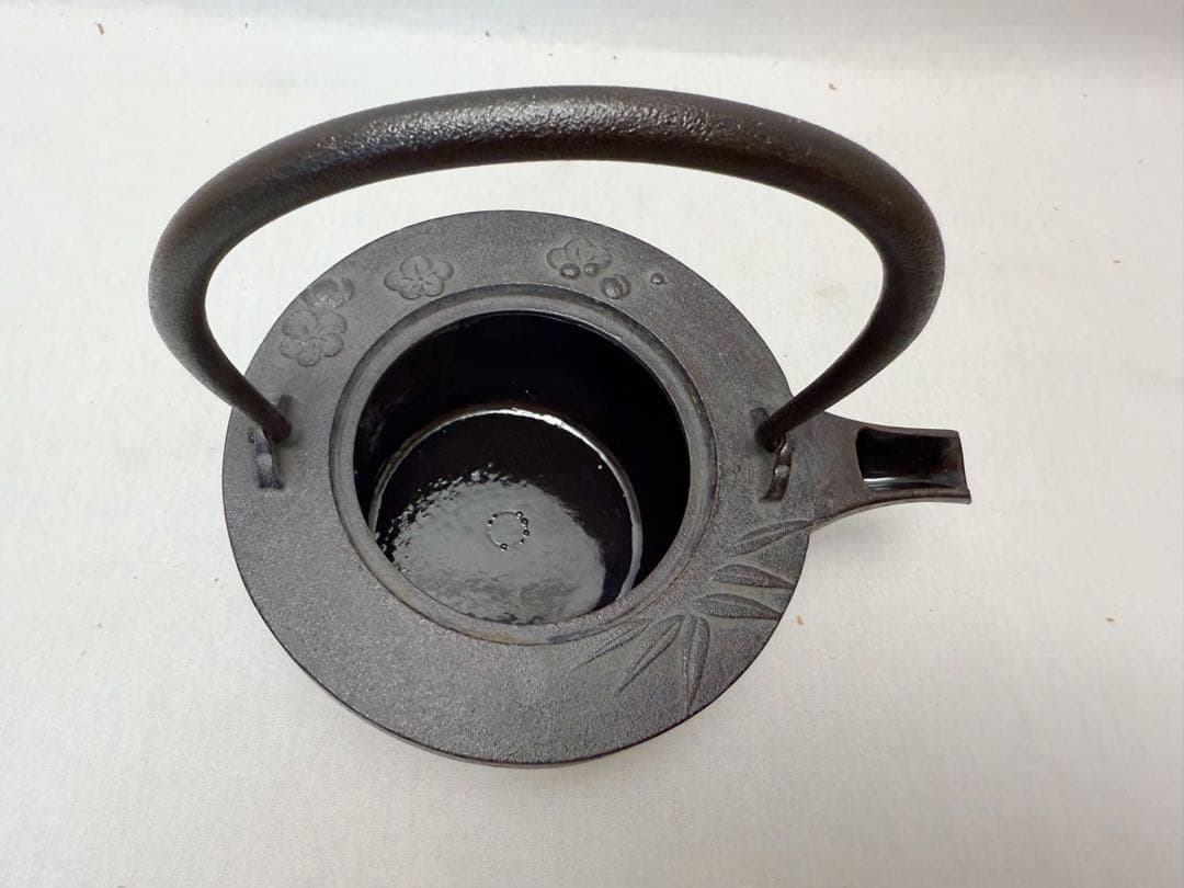 ほぼ未使用 煎茶道具 野々田 白泥 凉炉 煎茶用電茶器 菊地政光造 梅竹紋 銚子