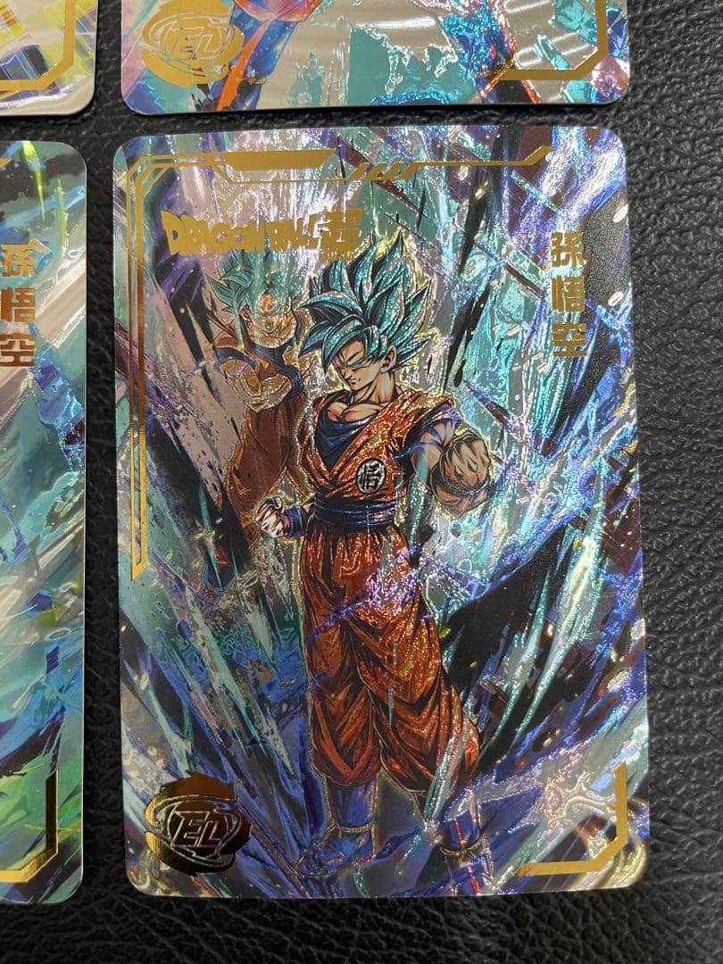 ④超サイヤ人ゴッド、ブルー孫悟空　6枚　海外版　ヒストリーオブドラゴンボール