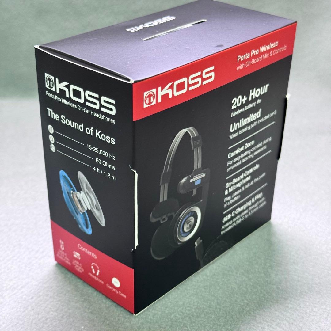 【新品同様】KOSS Porta Pro Wireless 2.0 ヘッドフォン