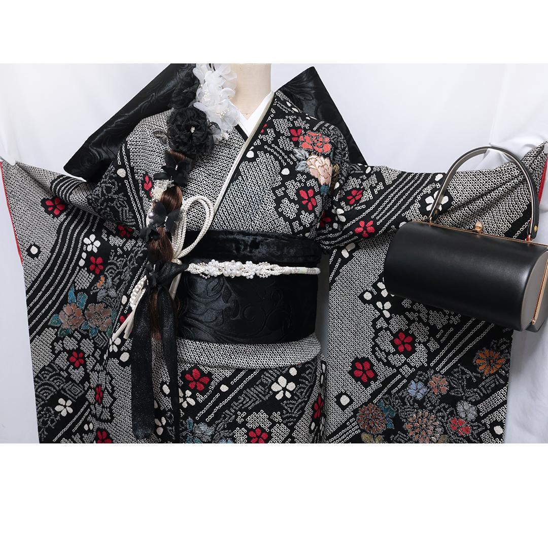 2026年成人式まだ間に合います！◆ 振袖6点セット ◆フルセット総絞りoN18