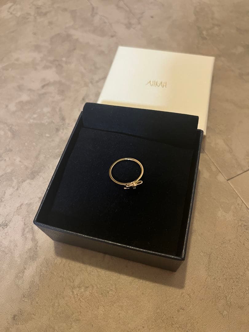 【AHKAH】プチリュバンローズリング9号