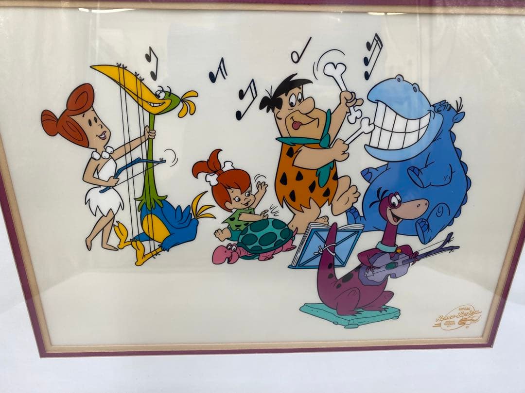 原始家族フリントストーン セル画 ハンナ・バーベラ 額装済み