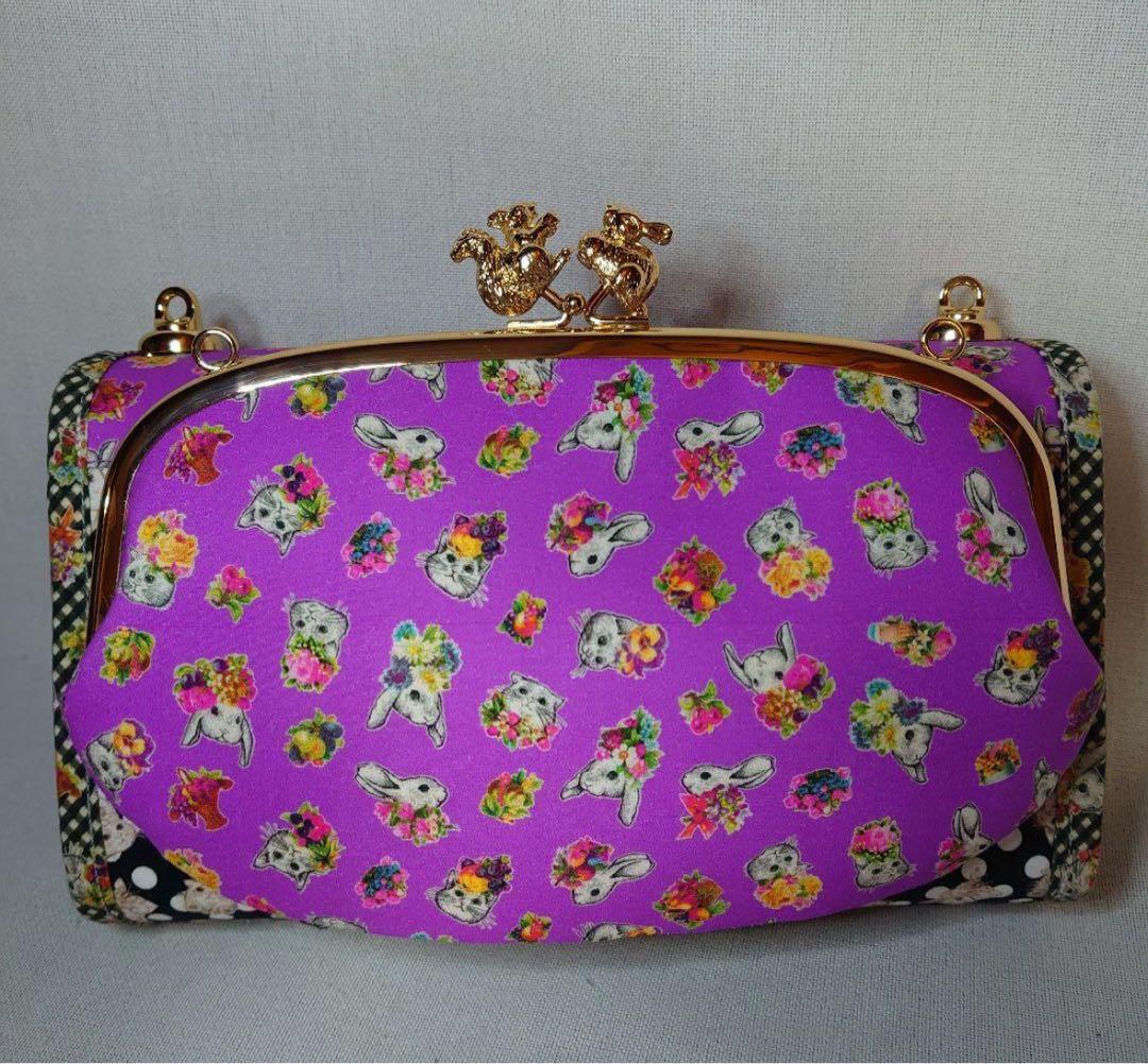 ★ ハンドメイド がま口 蛇腹バッグ ジョリーフルール マイリトルテイラー