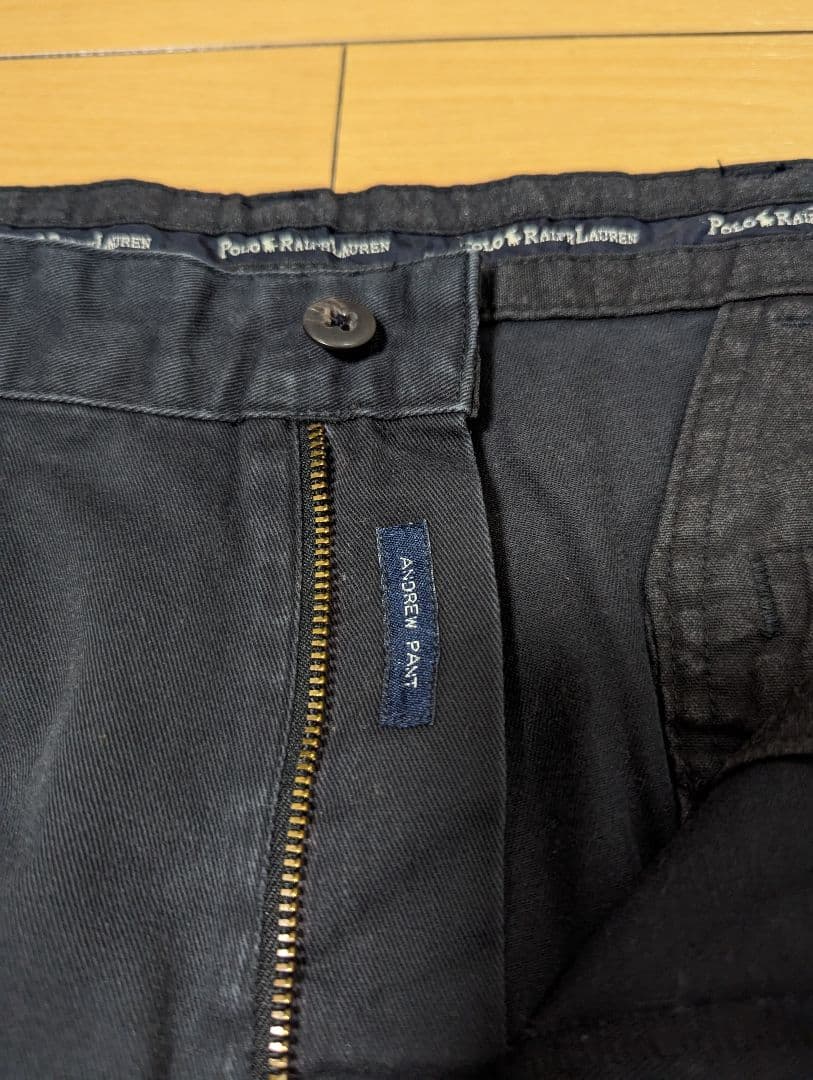 90s　ポロラルフローレン　ポロチノ　チノパン　ANDREW　ブラック　W36