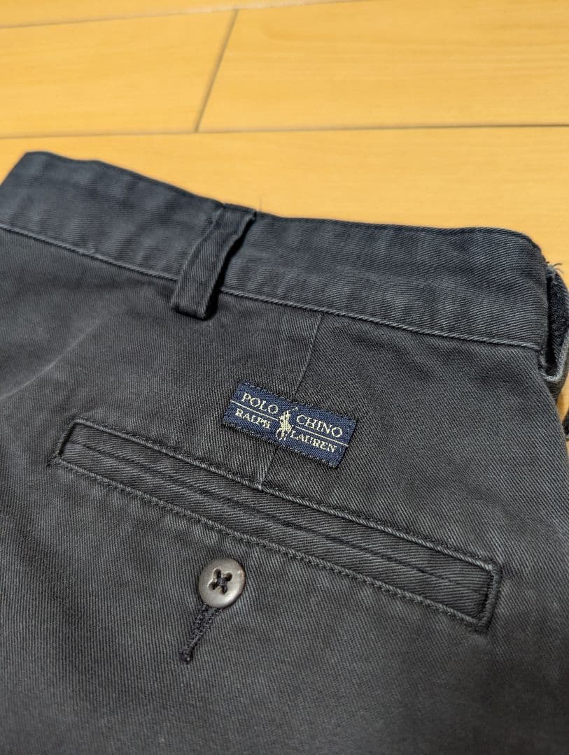 90s　ポロラルフローレン　ポロチノ　チノパン　ANDREW　ブラック　W36