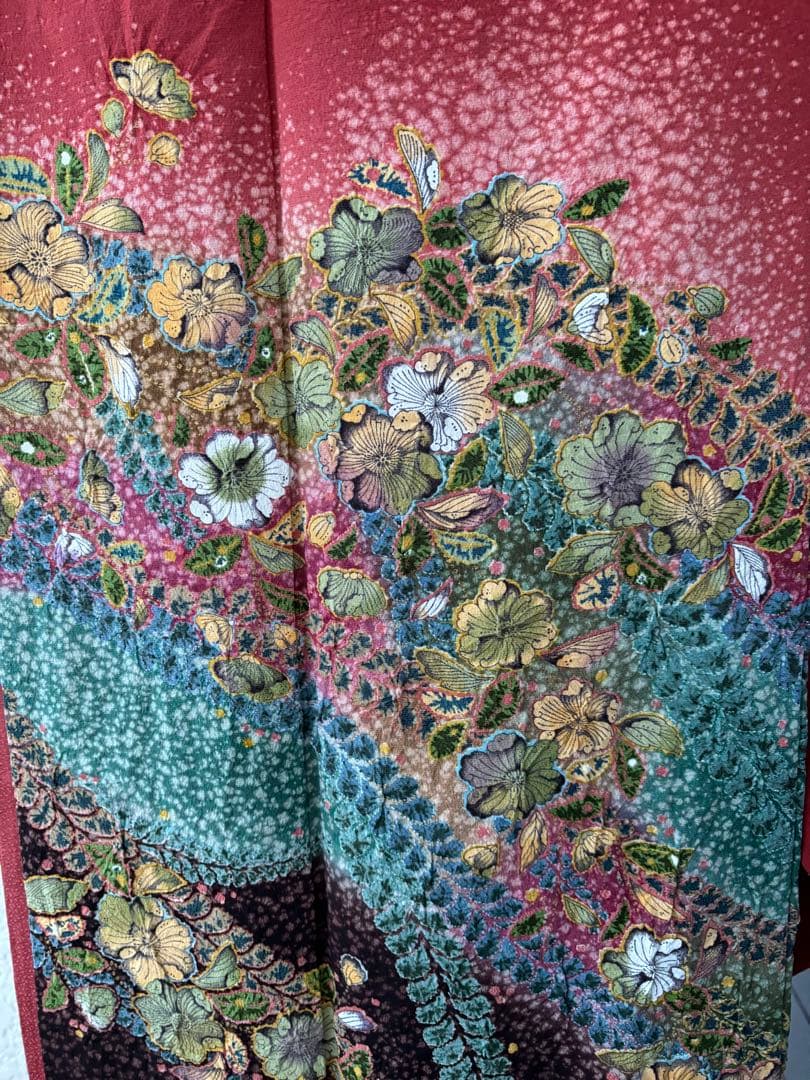 訪問着　辻ヶ花　作家もの　正絹