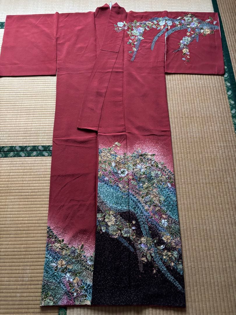 訪問着　辻ヶ花　作家もの　正絹