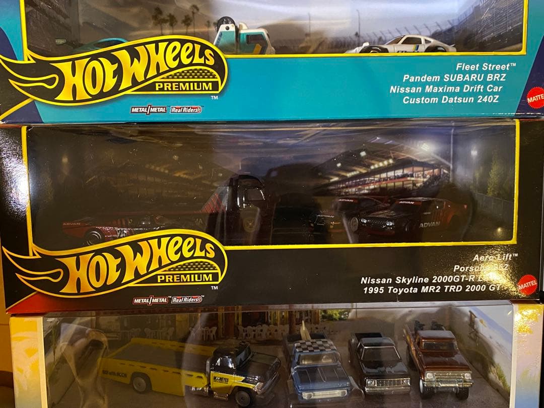 ホットウィール プレミアムコレクターセット 日産 GT-R アドバン 他 8種