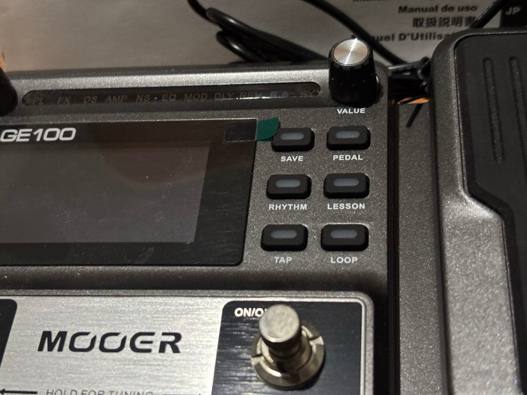 Mooer GE100 マルチエフェクター　美品　アダプタ　箱　取説付き！