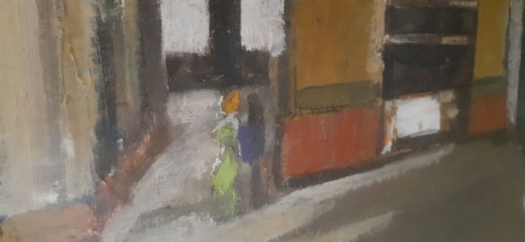 セビリヤ風景　F8　市村一　創造美術会