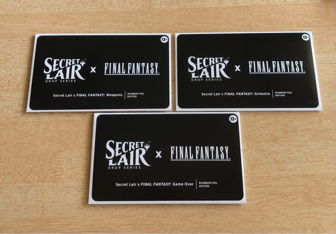 MTG SecretLair FF 英語版foil 3点セット