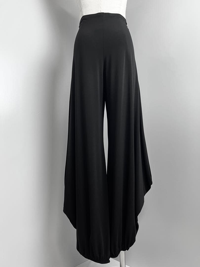 ブラック サルエルパンツ ハイウエスト　ストレッチ　ヨガ　ダンス　レディース