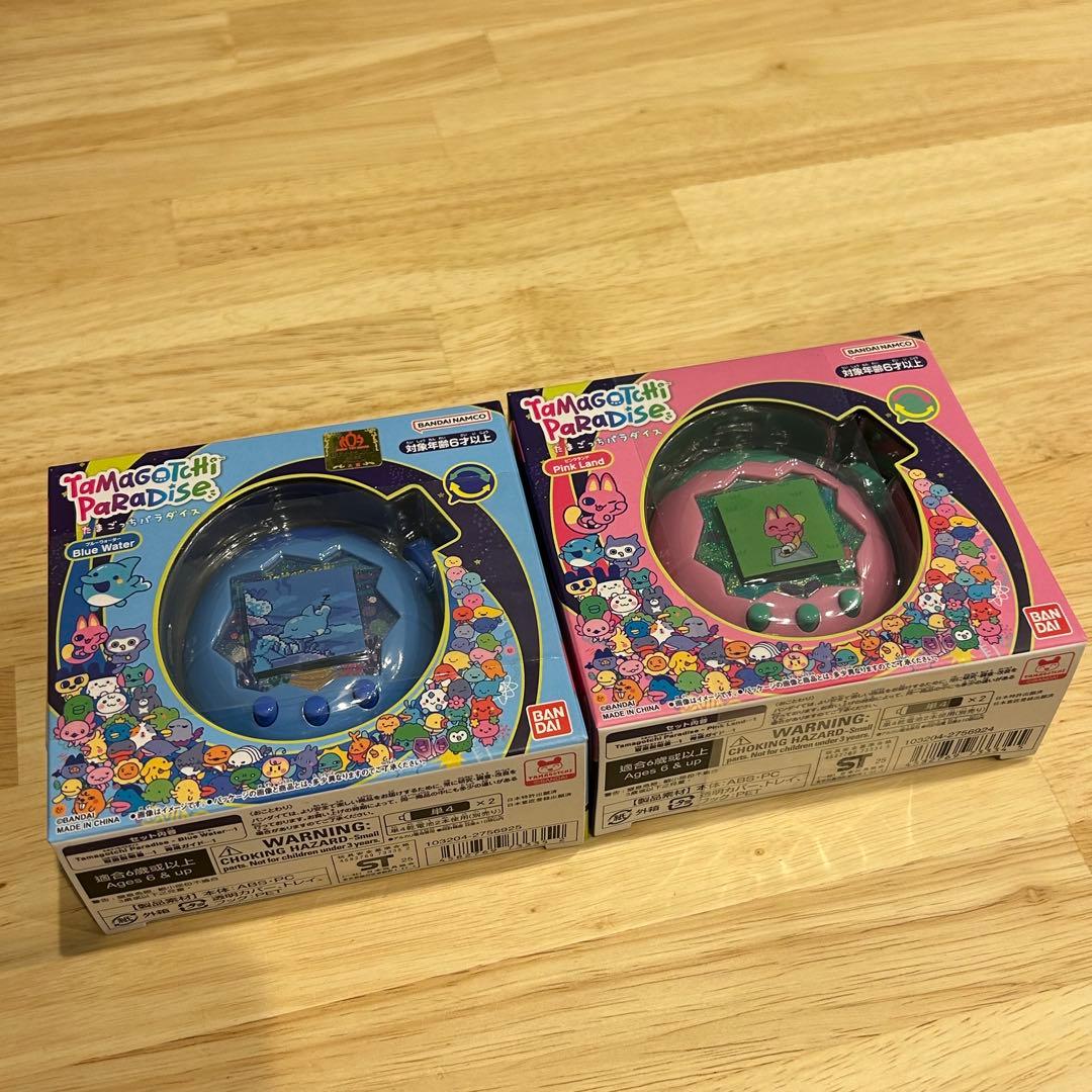 【新品・未開封】たまごっちパラダイス ブルーウォーター ピンクランド セット