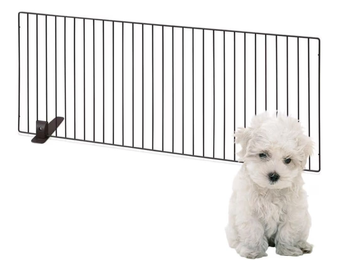 ウッディサークル 小型犬用 グレー 美品 + フェンス付き　引き取り