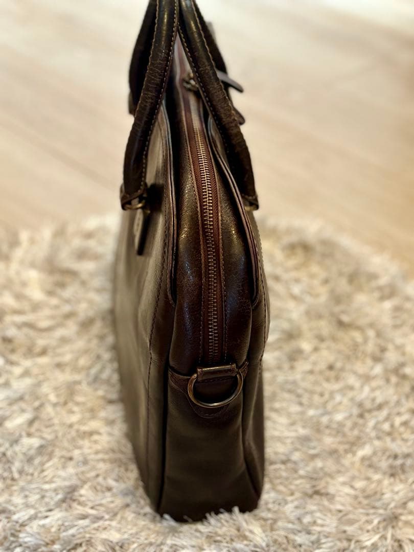 土屋鞄 プロータ防水 ジッパー（2way）レザー ブラウン　更に値下げしました！