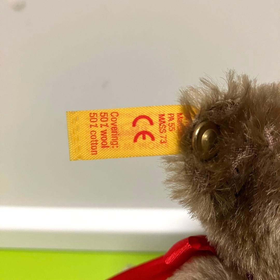 シュタイフ（steiff)⭐️小さめテディベア⭐️こげ茶⭐️ビンテージ