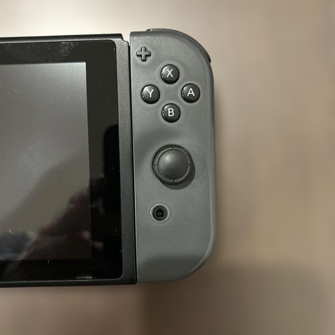 Nintendo Switch グレー 本体 付属品付きと純正 ジョイコン