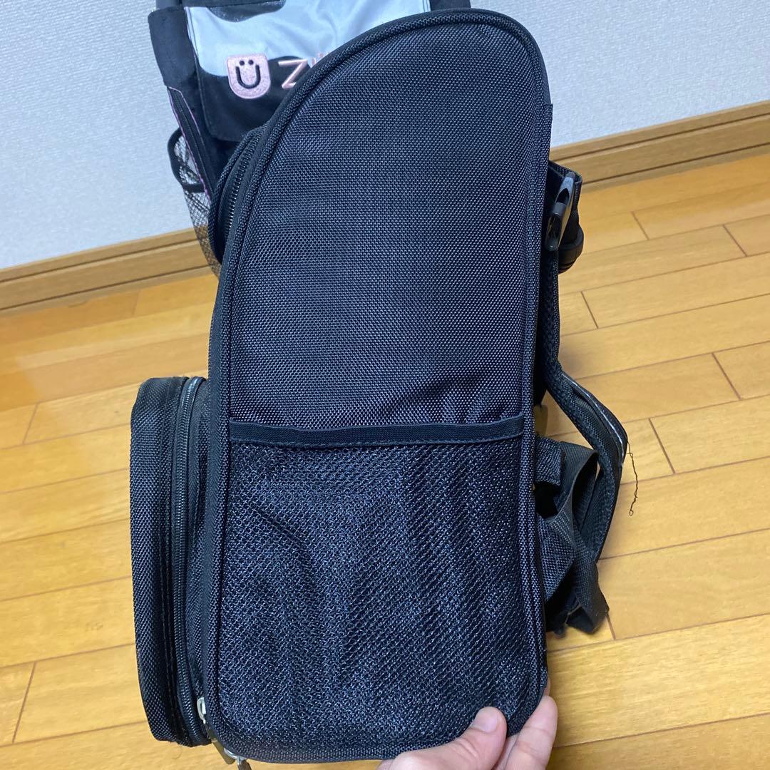 ZÜCA キャリーカート 黒・白 牛柄　ビジネスバックセット