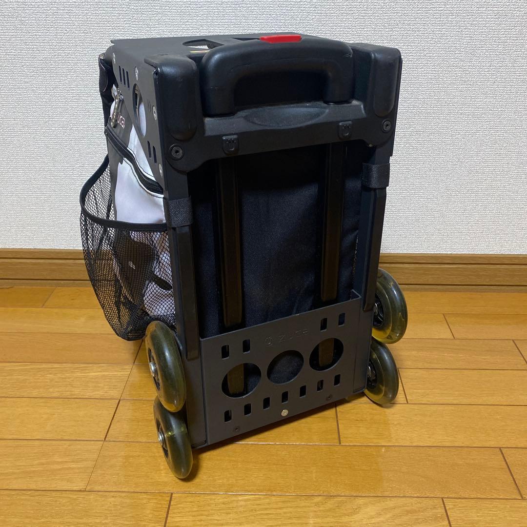 ZÜCA キャリーカート 黒・白 牛柄　ビジネスバックセット