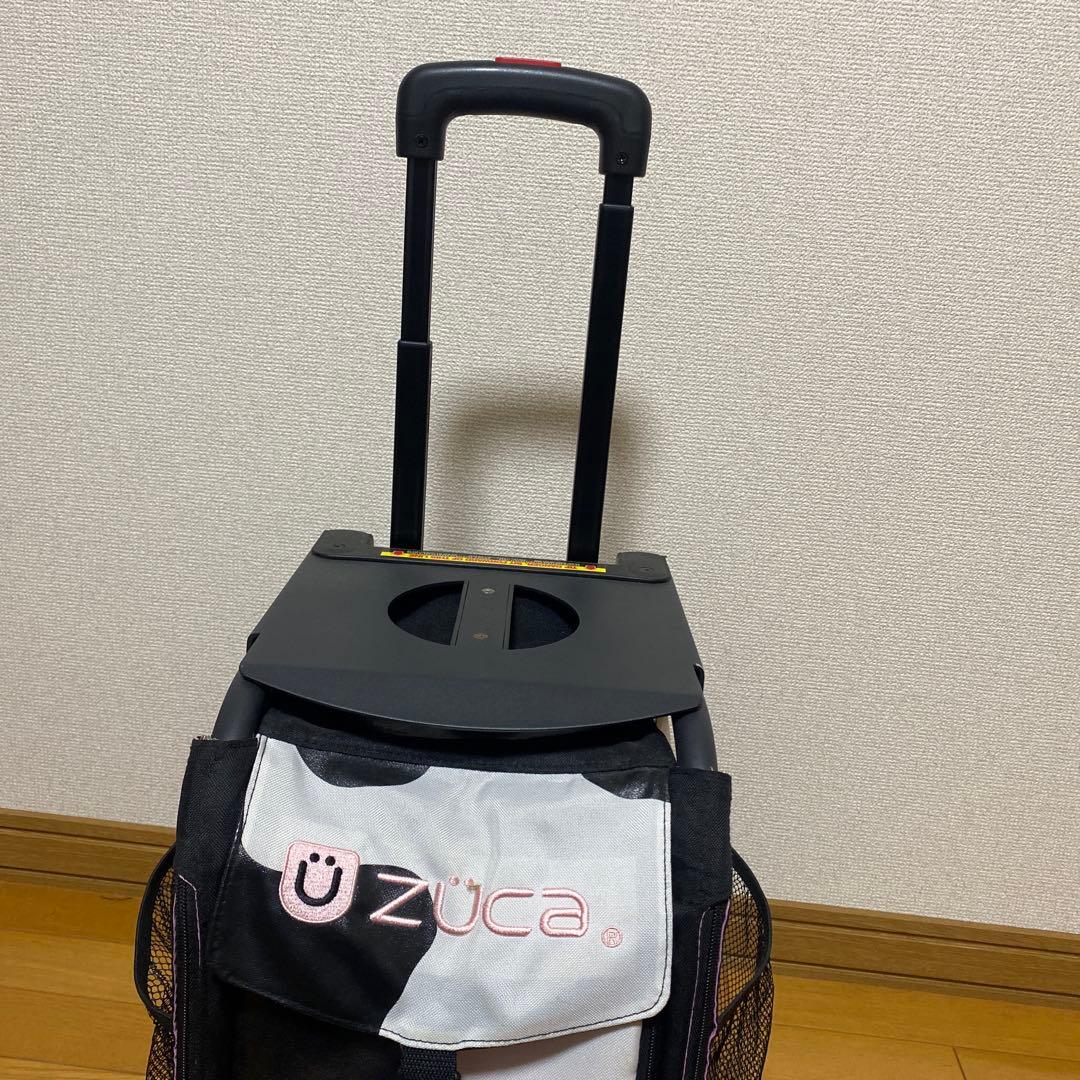 ZÜCA キャリーカート 黒・白 牛柄　ビジネスバックセット