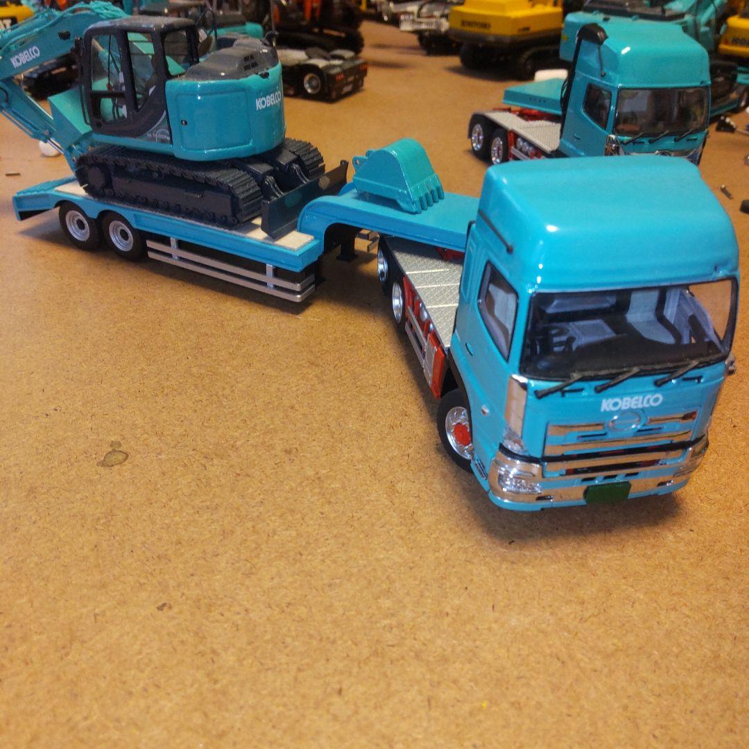 コベルコ建機　SK140SRLC クイックヒッチ法バケセット　1/50