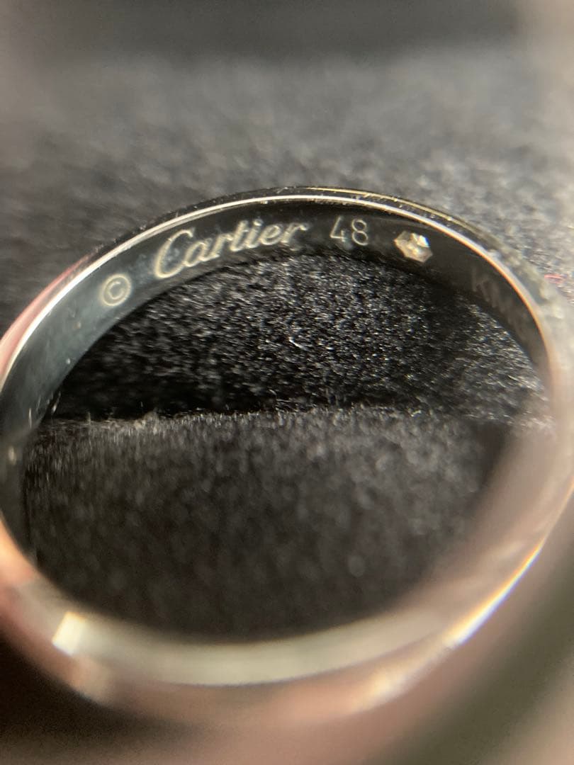 正規店購入 Cartier カルティエ プラチナダイヤリング 8号